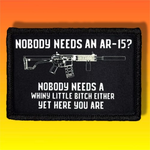 Gun control ar15 patch - gun,